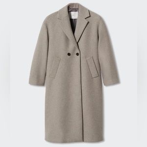 MANGO Oversize Wool Coat (XS)